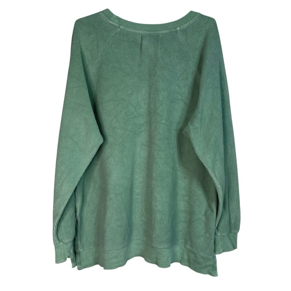 Smile Face Green Sweatshirt - Picture 3 of 11